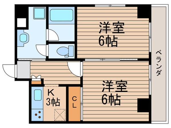 ビルトシティ中央の物件間取画像